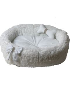 GO GIFT Cocard white XL - pet bed - 65 x 60 x 18 cm