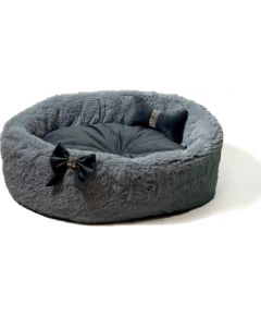 GO GIFT Grey XL pet bed - 65 x 60 x 18 cm