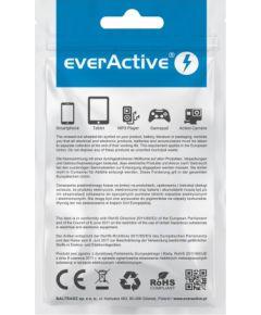 everActive cable USB-C 1m - Black, braided, quick charge, 3A - CBB-1CB