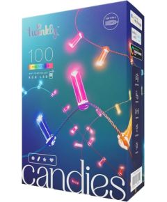 Twinkly Candies – 100 RGB LEDs, zaļš vads USB-C