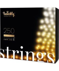 TWINKLY Strings 250 Gold Edition (TWS250GOP-BEU) Smart Christmas tree lights 250 LED AWW 20 m