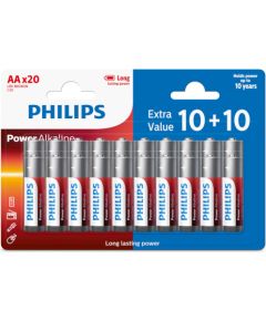 Battery Philips Power Alkaline AA 20-blister