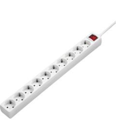 STRĀVAS PAGARINĀTĀJS Extensioncord Hama 10-Way, Switch, White, 3m