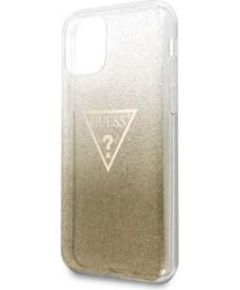 Guess Apple  iPhone 11 Pro Solid Glitter Cover Gold