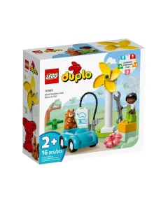 LEGO DUPLO Vēja turbīna un elektroauto (10985)