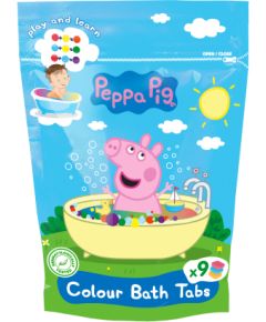 Europe Distribution Group PEPPA PIG Ūdeni iekrāsojošas tabletes vannai, 9 x 16 g