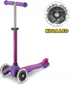 Micro hulajnoga Mini Deluxe LED Purple/Pink