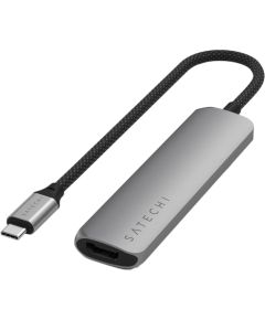 SATECHI 4-in-1 USB-C Slim Multiport Adapter 4K (Space Grey)