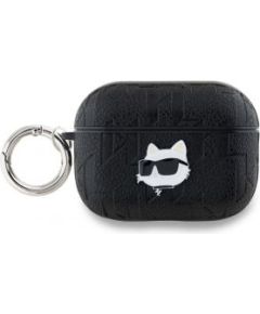 Karl Lagerfeld -  Karl Lagerfeld PU Embossed Choupette Head Case for AirPods Pro 2 Black