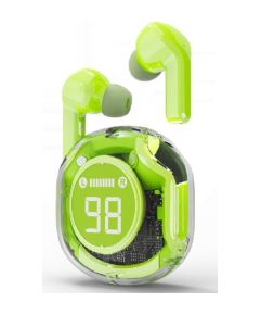 Austiņas Gembird Transparent TWS in-ears Green