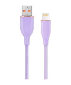 Kabelis Gembird Premium silicon USB-A Male - 8-pin Male 1.5m Violet