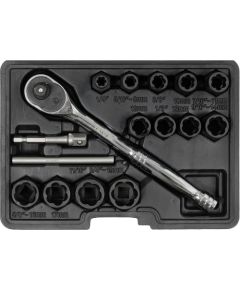 Yato YT-05897 screw/bolt extractor 16 pc(s)