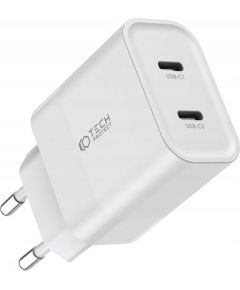 Tech-Protect charger C20W 2xUSB-C, white