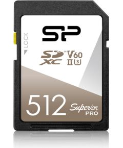 Silicon Power memory card SDXC 512GB Superior Pro UHS-II