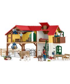 Schleich Farm World Farmhouse with stable and animals, play figure