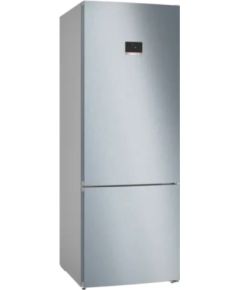 Bosch Serie 4 KGN56XLEB fridge-freezer Freestanding 508 L E Stainless steel