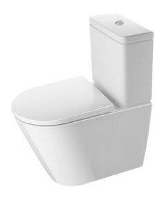 Duravit komplekts- pods D-Neo Rimless ar skalojamo kasti 6/3 l un vāku QR/SC, balts