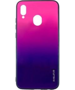 Evelatus Samsung  Galaxy A40 Water Ripple Gradient Color Anti-Explosion Tempered Glass Case Gradient Pink-Purple