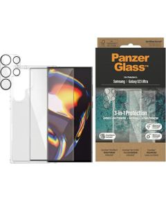 PanzerGlass komplekts 3v1 Sam S23 Ultra S918 cietais futrālis + aizsargstikls + kameras objektīvs 0435+7317