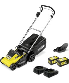 Akumulatora zāles pļāvējs Karcher LMO 4-18 Dual Battery Set; 18 V; 2x5,0 Ah akum.