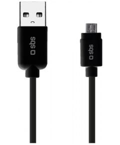 Data Cable USB 2.0 - Micro USB 1m By SBS Black