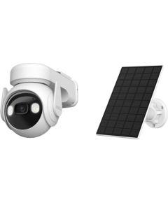 Imou Cell PT Solar KIT, Smart full color night vision 4G PT camera, 3MP, 1/2.8" progressive CMOS, H.265/H.264, 30fps@1296, 3.6mm lens, FOV 88°, IR up to 30m, 8x digital zoom, micro SD up to 256GB, Built-in Mic & Speaker, 110dB Siren and spotlight