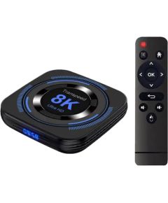 Tvix 8K H618 8K Мультимедиа консоль TV Box 4GB + 32GB Android 12 Bluetooth / Wi-Fi Черный