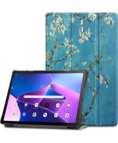 Tech-Protect SmartCase futrālis Lenovo Tab M10 Plus (3rd gen.) 10.6" TB-125 | TB-128 - zils ar sakuras ziediem