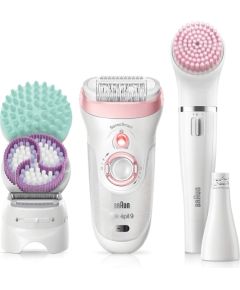 Braun Silk-épil 9 Silk-épil Beauty Set 9 9-985 Deluxe 7-in-1 Cordless Wet & Dry Hair Removal - Epilator, Shaver, Exfoliator, Cleansing Kit for Face & Body