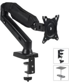 Maclean MC-860 monitor mount / stand 68.6 cm (27") Black Desk