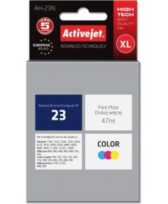 Activejet AH-23N Ink cartridge (replacement for HP 23 C1823D; Supreme; 47 ml; color)