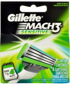 Gillette Mach 3 Sensitive 4pc