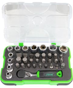 JBM 38 PIECES MINI RATHCET SET 1/4"