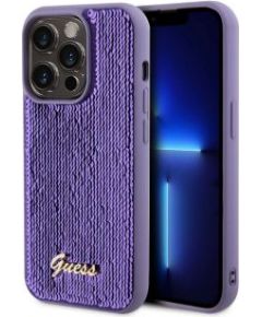 Guess -  Guess Sequin Script Logo Case for iPhone 14 Pro Max Purple