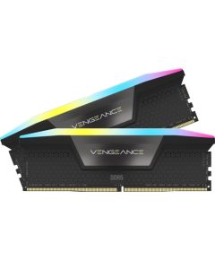 Corsair DDR5 64GB - 5600 - CL - 40 - Dual-Kit - DIMM, CMH64GX5M2B5600C36, Vengeance RGB, XMP, black