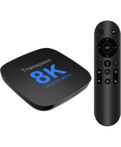 Tvix MX10 8K Mediju Atskaņotājs Smart TV Box 2GB + 16GB Android 13 Bluetooth / Wi-Fi 5 Melns