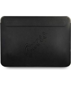 Original GUESS soma portatīvajam datoram Saffiano Script GUCS13PUSASBK 13 inches melna