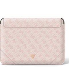 Guess Sleeve GUCS14P4TP 13|14" rożowy |pink 4G Uptown Triangle logo