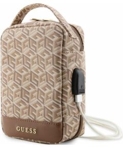 Guess Torba GUHBHGCFSEW Organizer brązowy|brown GCube Stripe