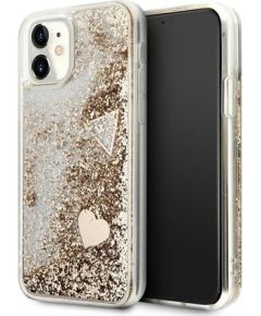 Guess GUOHCN61GLHFLGO iPhone 11 6,1" | Xr gold|złoty hardcase Glitter Charms