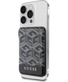 Guess Wallet Card Slot GUWMSHGCFSEK MagSafe GCube stripe czarny|black