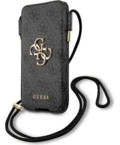 Guess Torebka na telefon GUHCP12L4GPSGR 6,7" szary|grey 4G Metal Logo