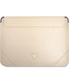 Original GUESS Laptop Sleeve Saffiano Triangle Logo GUCS16PSATLE 16 inches beige