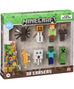 P.m.i. Kids World MINECRAFT 3D ERASERS - 8 PACK DELUXE BOX VER.B