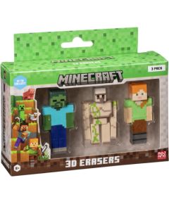 P.m.i. Kids World MINECRAFT 3D ERASERS - 3 PACK VER.C