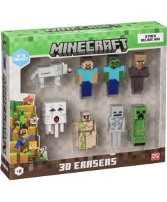 P.m.i. Kids World MINECRAFT 3D ERASERS - 8 PACK DELUXE BOX VER.A