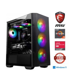 Gaming dators Ryzen 5 5600G 16GB 512GB SSD 2TB HDD RX580 8GB Windows 11