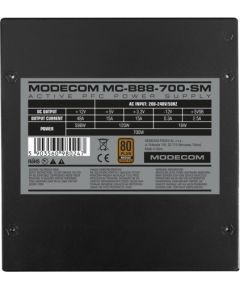 MODECOM Power Supply MC-B88-700-SM 80+ BRONZE 230V EU 700W