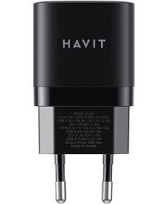 Havit USB-A+USB-C Charger UC30 EU (black)