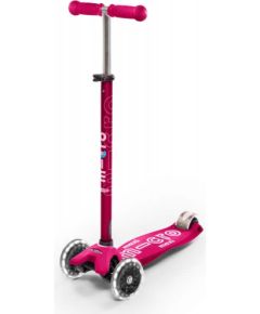 Micro Mobility Maxi Micro Deluxe LED Kids Three wheel scooter Pink